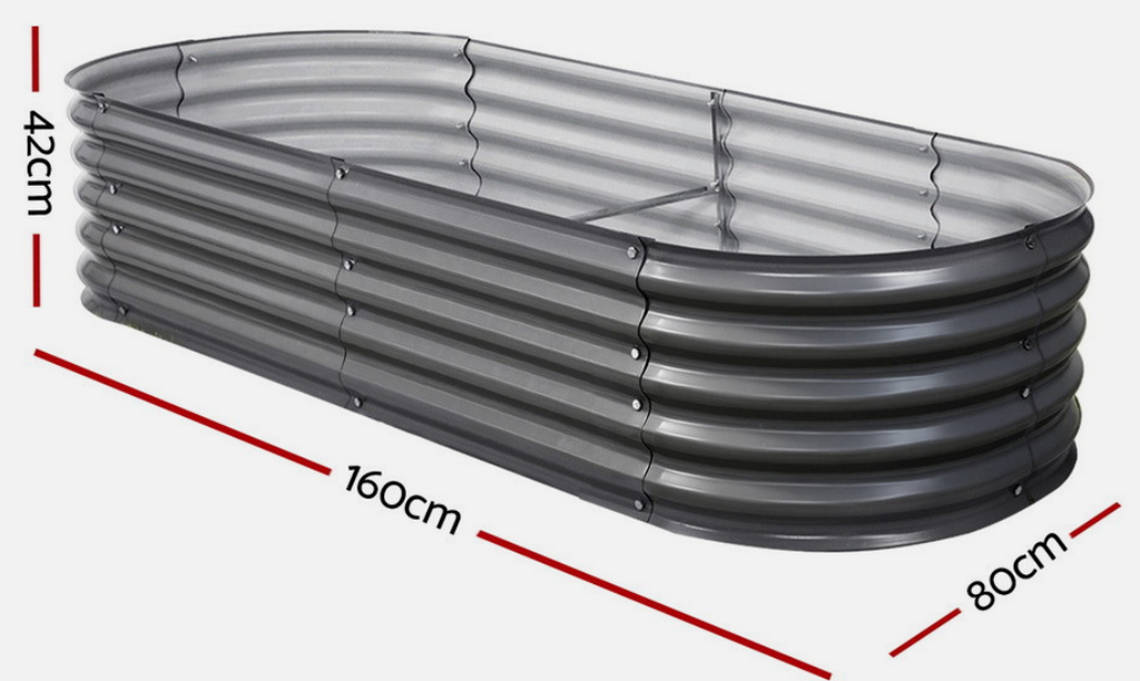 Galvanised Raised Garden Bed Kit