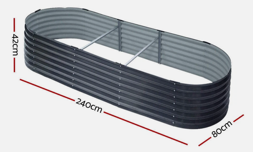 Galvanised Raised Garden Bed Kit