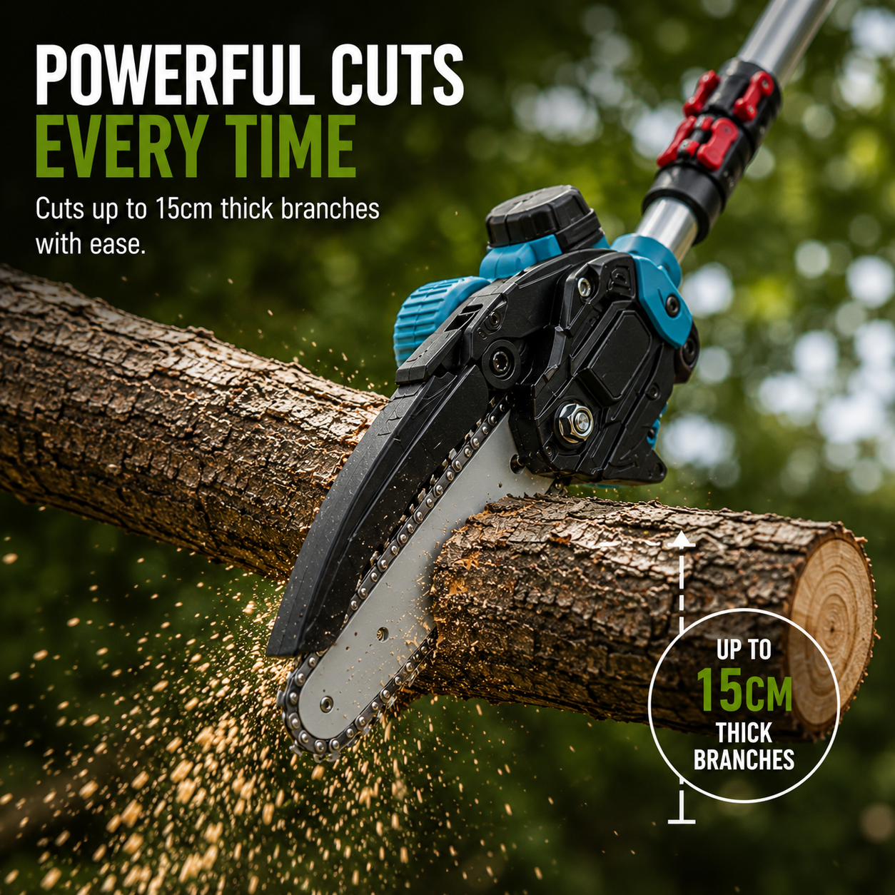 2 In 1 Cordless Chainsaw Pole
