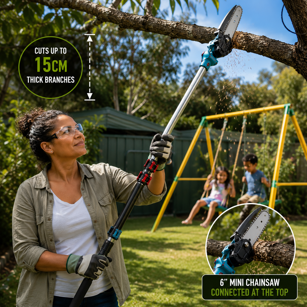 2 In 1 Cordless Chainsaw Pole