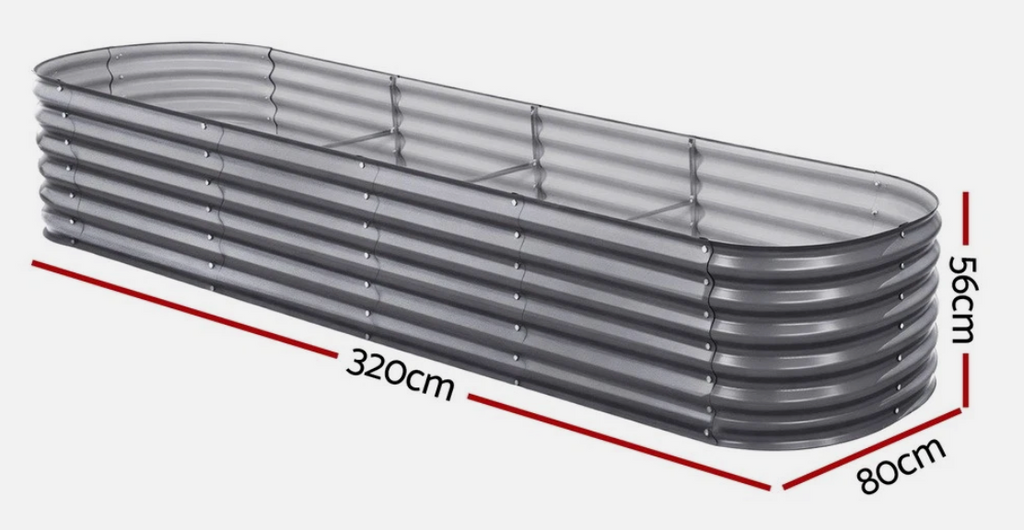 Galvanised Raised Garden Bed Kit