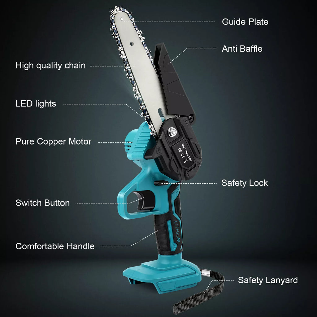 6" Mini Cordless Chainsaw