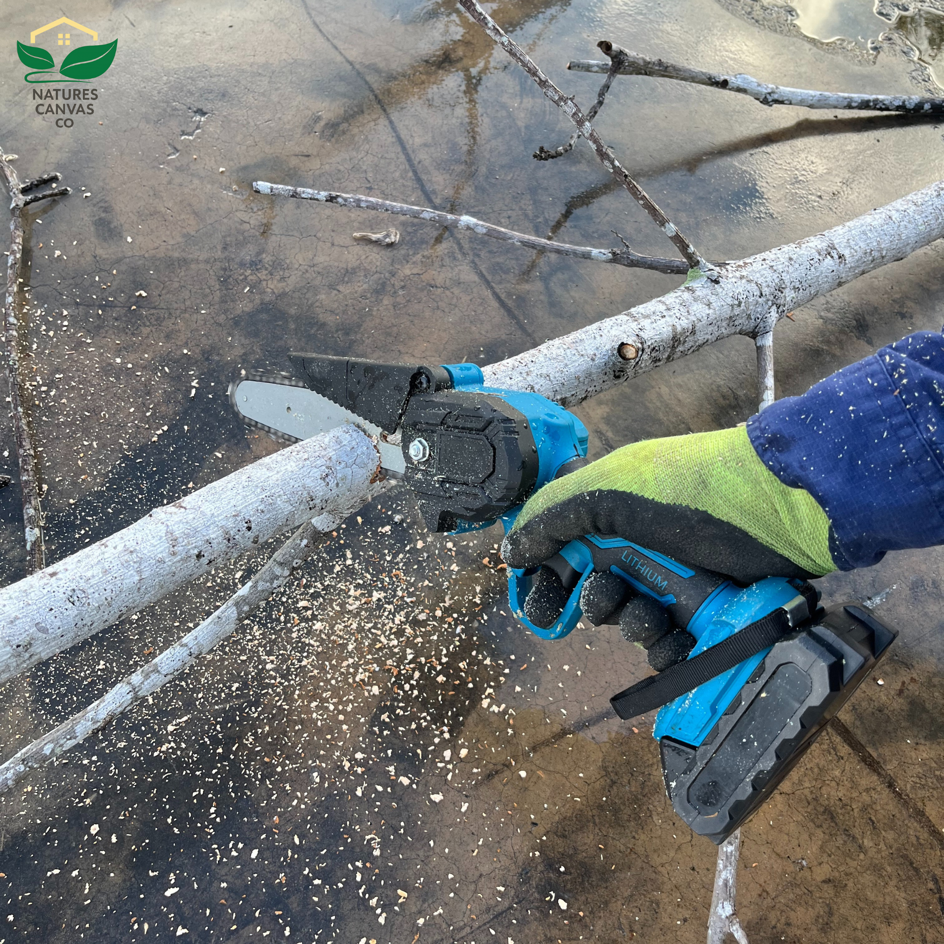 6" Mini Cordless Chainsaw