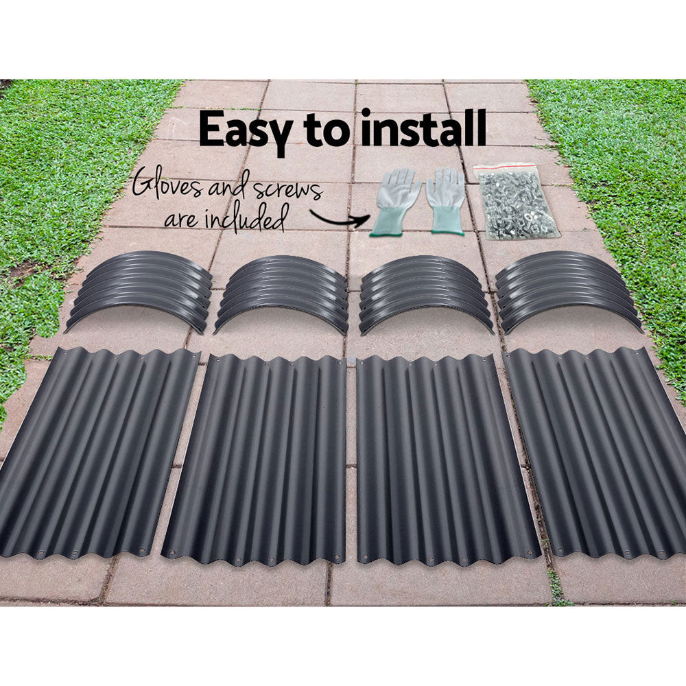Galvanised Raised Garden Bed Kit
