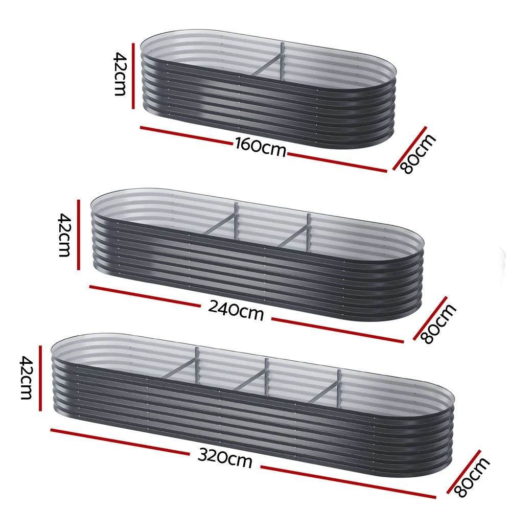 Galvanised Raised Garden Bed Kit