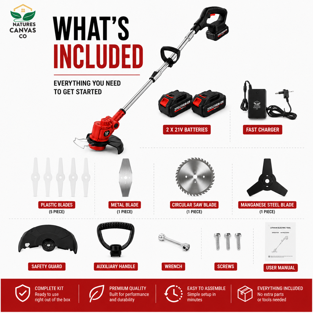 Cordless Lawn Mower & Whipper Snipper