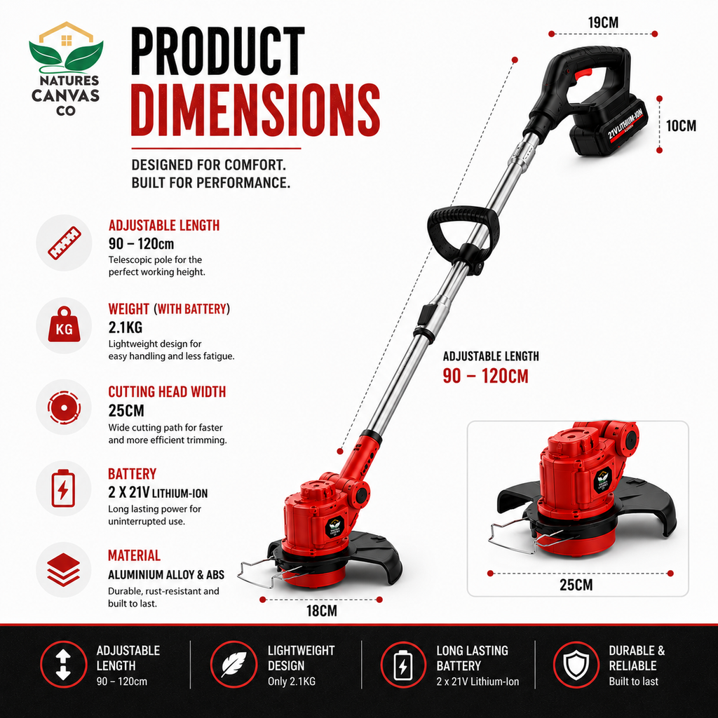 Cordless Lawn Mower & Whipper Snipper