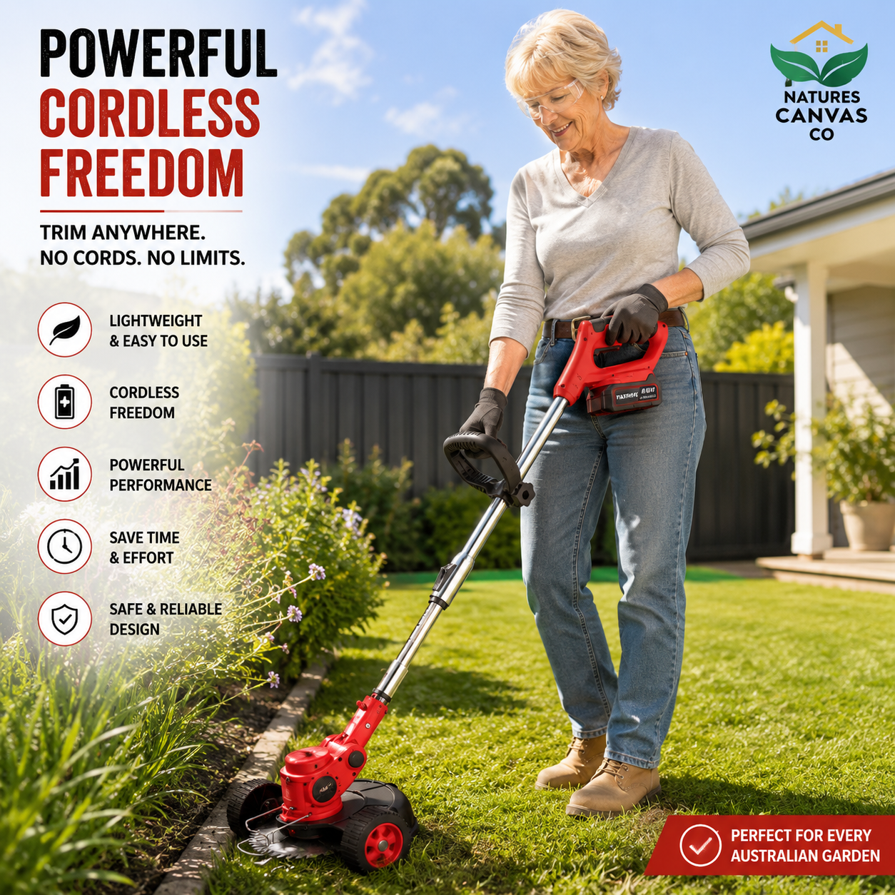 Cordless Lawn Mower & Whipper Snipper