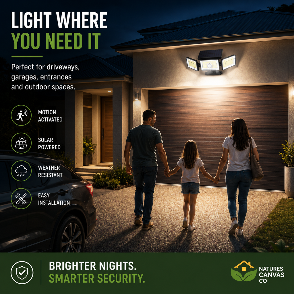 3 Head LED Solar Motion Sensor Light