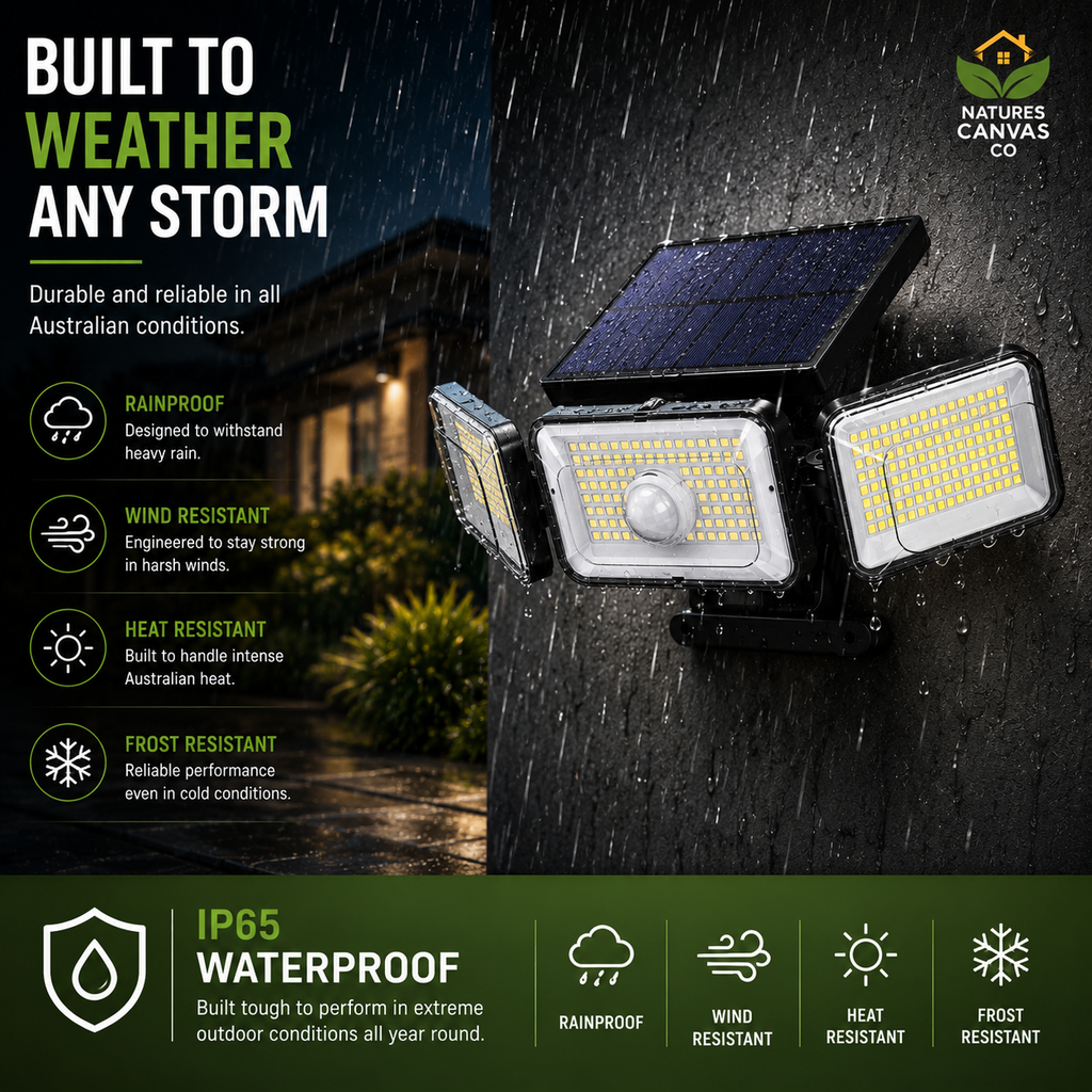 3 Head LED Solar Motion Sensor Light