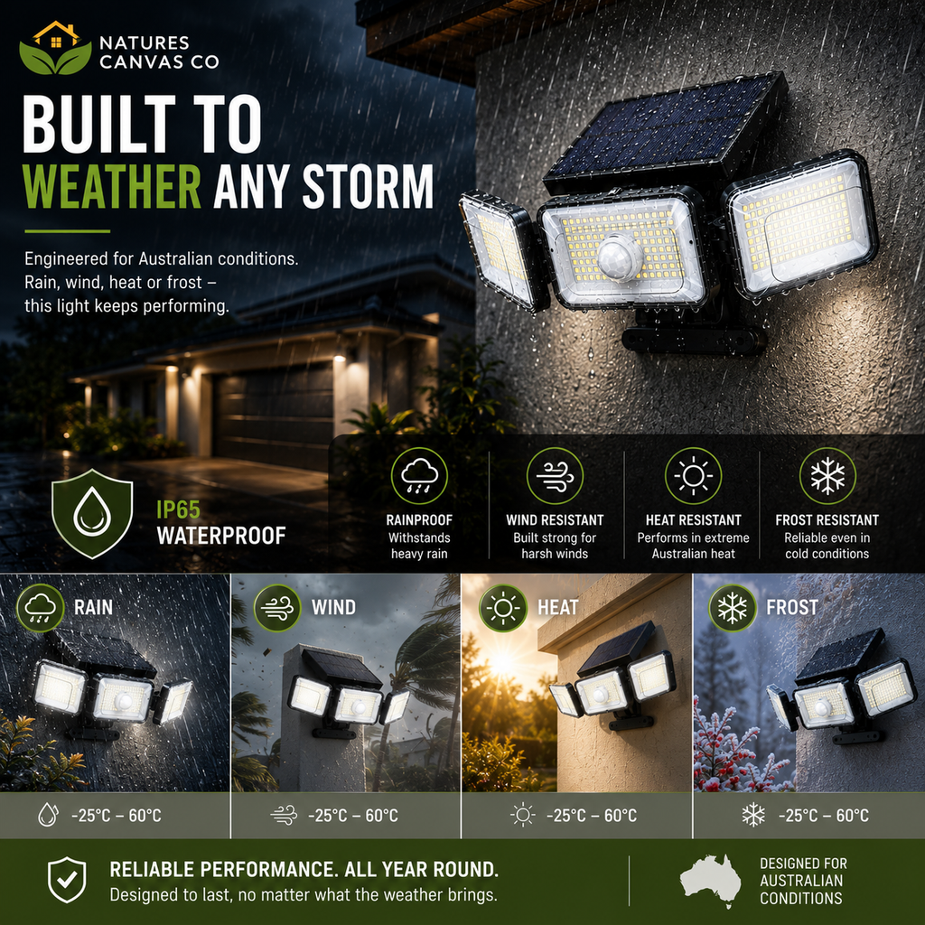 3 Head LED Solar Motion Sensor Light