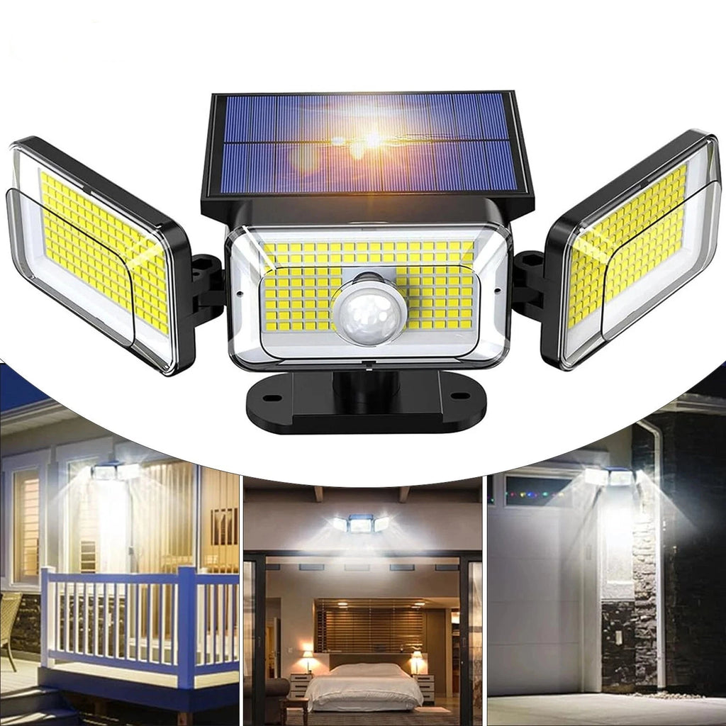 3 Head LED Solar Motion Sensor Light